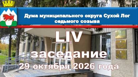 Анонс заседания Думы муниципального округа Сухой Лог